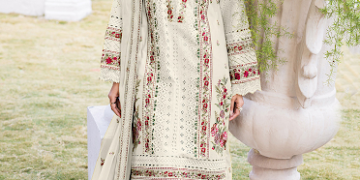 white Pakistani suit