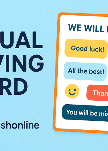 Virtual Leaving card